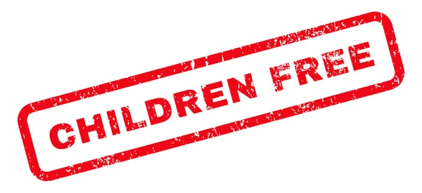 Children Free Text Rubber Stamp — Stock Vector