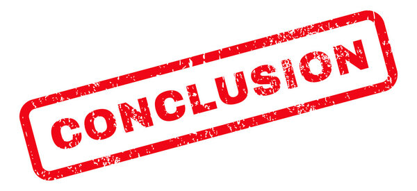 Conclusion Text Rubber Stamp