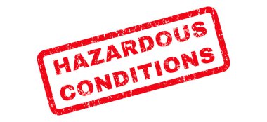 Tehlikeli koşullar metin damgası