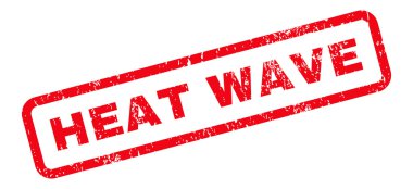 Sıcak hava dalgası metin damgası