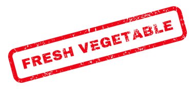 Taze sebze metin damgası