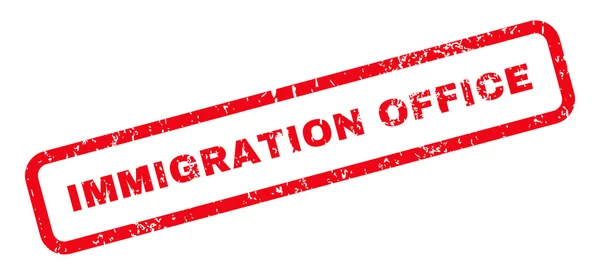 Bureau de l'immigration Timbre texte en caoutchouc — Image vectorielle