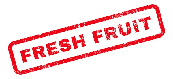 Φρέσκα φρούτα κείμενο καουτσούκ σφραγίδα — Διανυσματικό Αρχείο