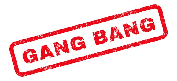 Gang Bang Text Rubber Stamp — Stock Vector