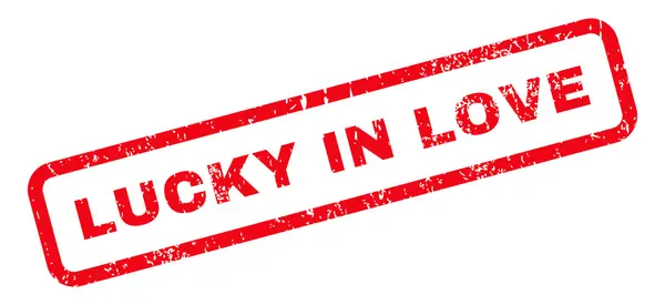 Lucky In Love testo Timbro di gomma — Vettoriale Stock