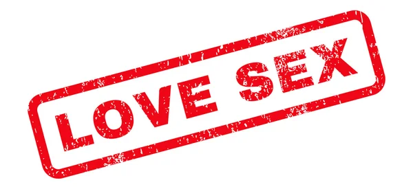 Szerelem szexuális bélyegzőszöveg — Stock Vector