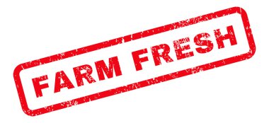 Çiftlik taze metin damgası