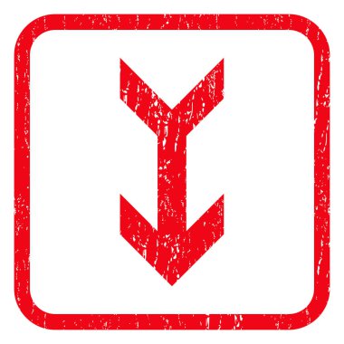 Simge lastik damgası aşağı ok