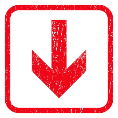 Simge lastik damgası aşağı ok