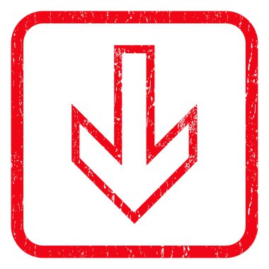 Simge lastik damgası aşağı ok