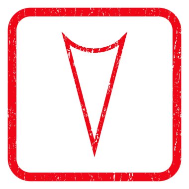 Simge lastik damgası aşağı ok ucu