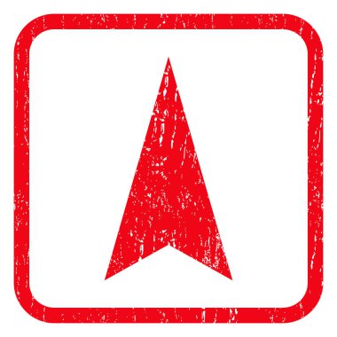 Simge lastik damgası yukarı ok ucu