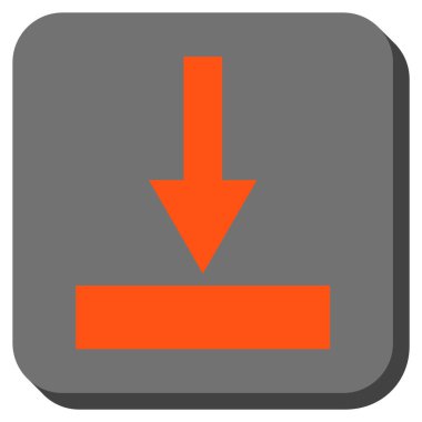 Hareket alt kare vektör simge yuvarlak