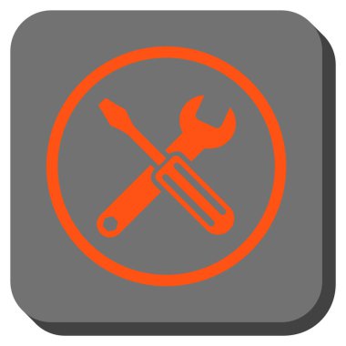 Seçenekleri yuvarlatılmış kare vektör simgesi