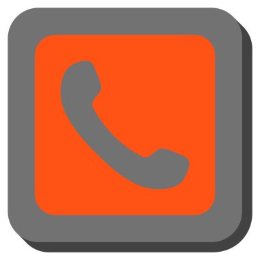 Yuvarlatılmış Kare vektör simge telefon