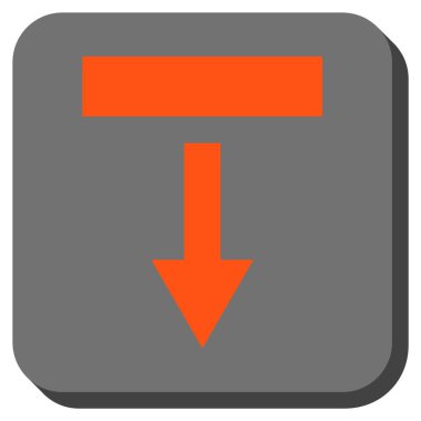 Yuvarlatılmış Kare vektör simgesi çekin