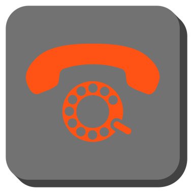 Darbeli aramayı yuvarlatılmış kare vektör simgesi