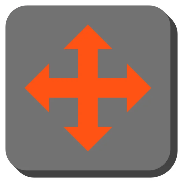 Développer l'icône vectorielle carrée arrondie — Image vectorielle