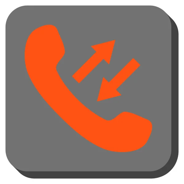 Phone Talking Rounded Square Vector Icon — Stock Vector