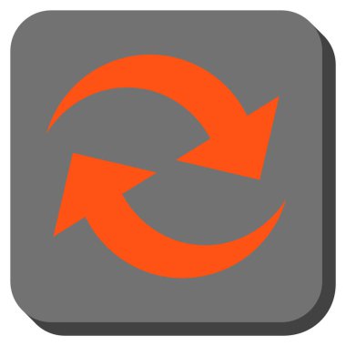 Oklar yuvarlatılmış kare vektör simge Yenile