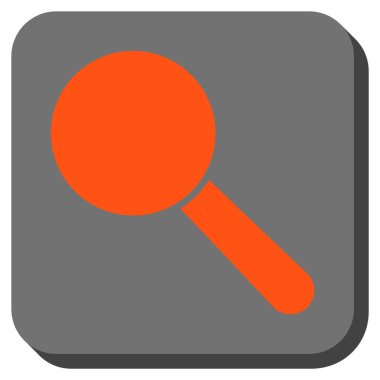 Arama aracı kare vektör simge yuvarlak