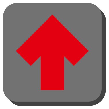 Yuvarlatılmış Kare vektör simge yukarı ok