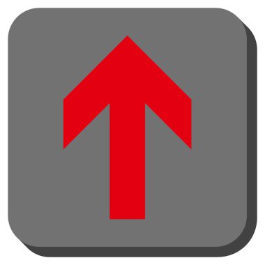 Yuvarlatılmış Kare vektör simge yukarı ok