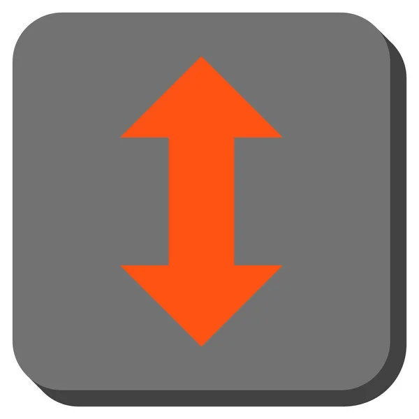 Icona vettoriale quadrata arrotondata a frecce di scambio verticale — Vettoriale Stock