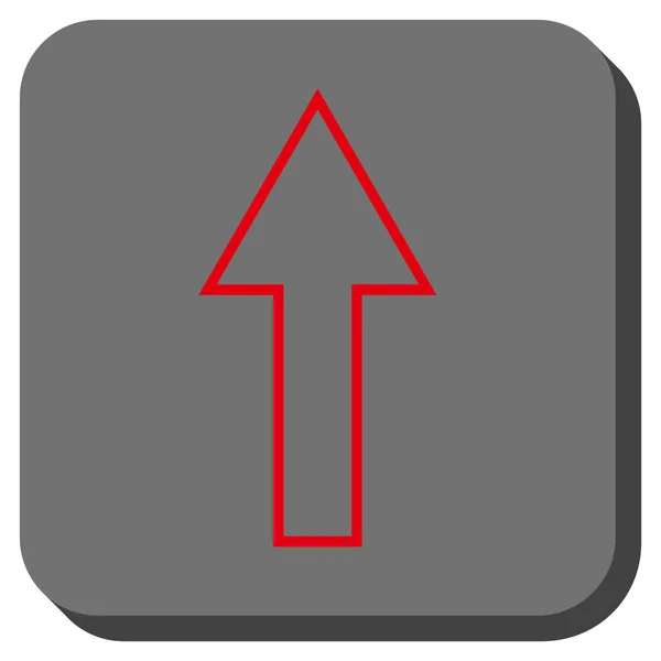 Pijl-omhoog of afgeronde vierkante Vector Icon — Stockvector