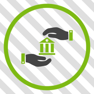 Banka hizmet vektör simgesi