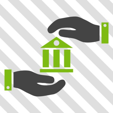 Banka hizmet vektör simgesi