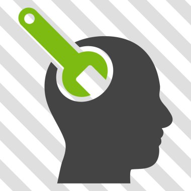 Beyin aracı vektör simgesi