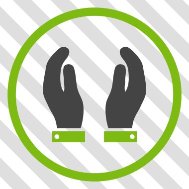 Bakım el vektör simgesi