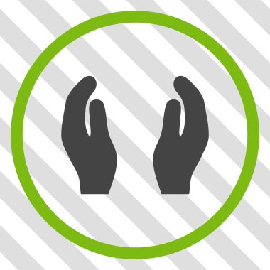 Bakım el vektör simgesi