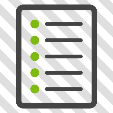 Liste sayfası vektör simgesi