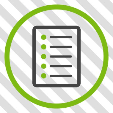 Liste sayfası vektör simgesi