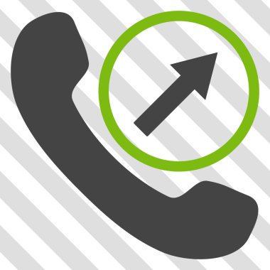 Giden arama vektör simgesi