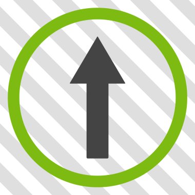 Yukarı yönlü ok vektör simgesi