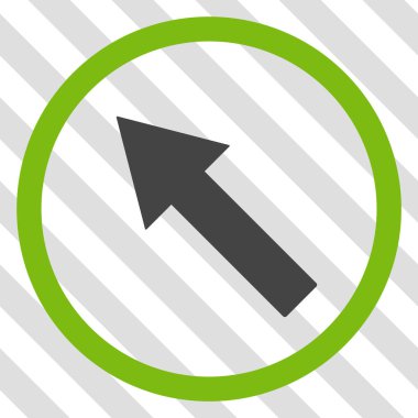 Yukarı Sağdan sola yönlü ok vektör simgesi