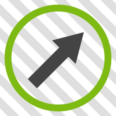 Yukarı sağ yuvarlak ok vektör simgesi