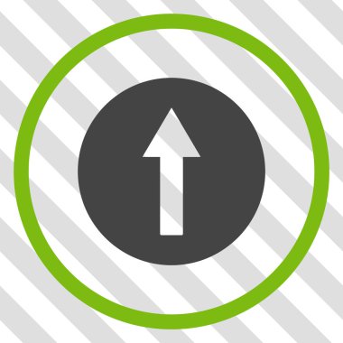 Yukarı yönlü ok vektör simgesi