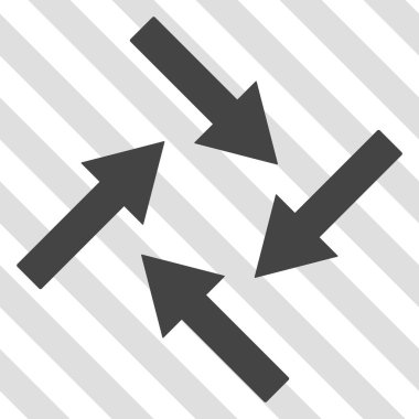 Merkezcil okları vektör simgesi