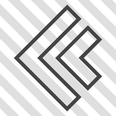 Yön sol vektör simgesi