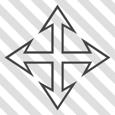 Oklar vektör simgesini genişletin