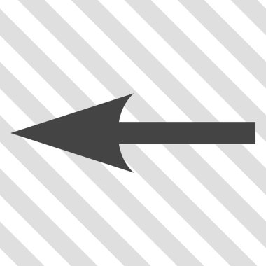 Keskin ok sol vektör simgesi