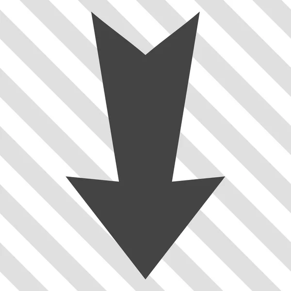 Šipka dolů vektorová ikona — Stockový vektor