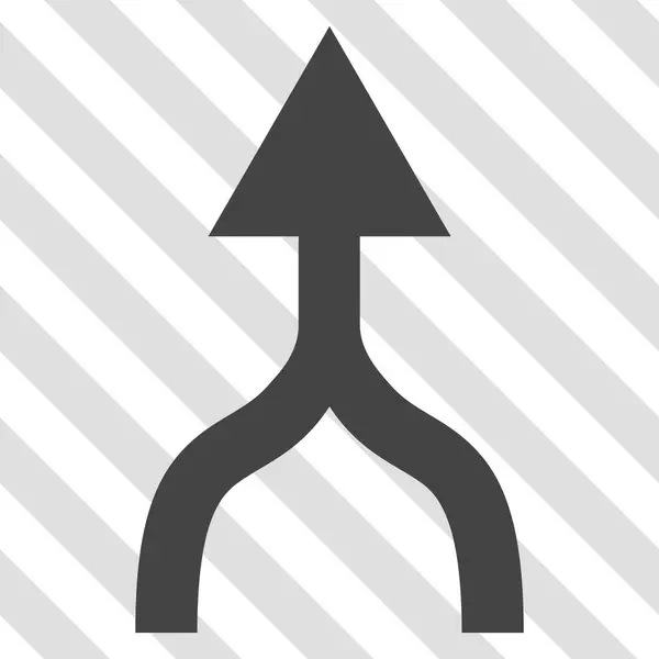 Combinar flecha hacia arriba Vector icono — Vector de stock