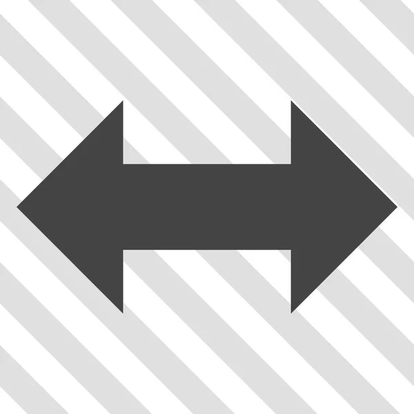 Flechas de intercambio horizontales Vector icono — Vector de stock