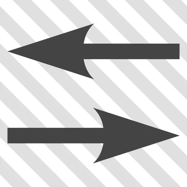 Flèches d'échange horizontales Icône vectorielle — Image vectorielle