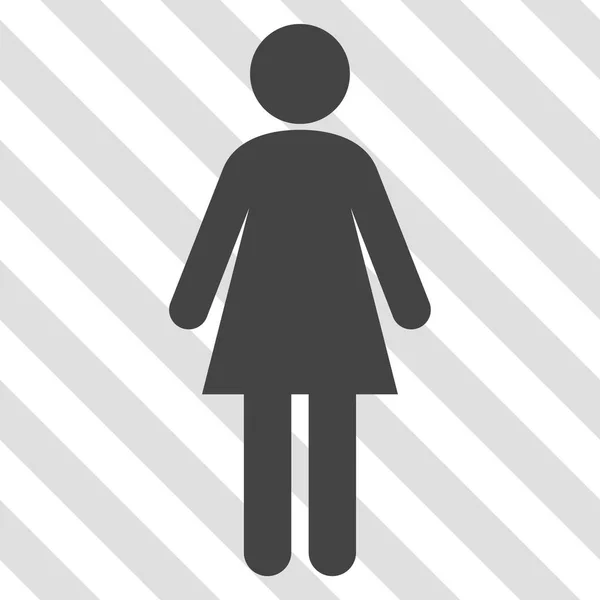 Mujer vector icono — Vector de stock